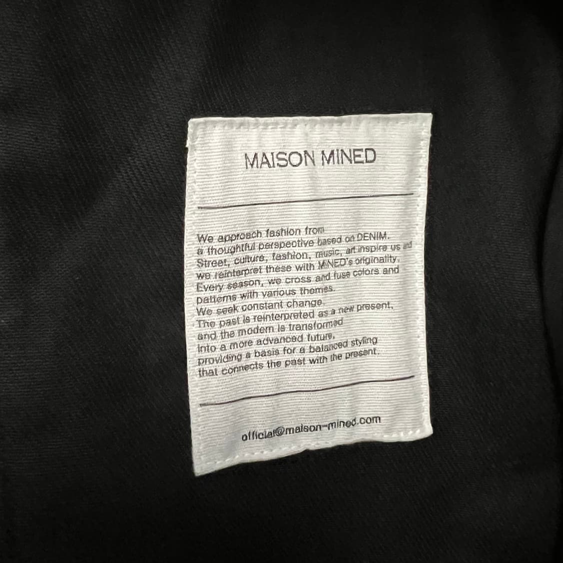 메종미네드 워싱 벨티드 자켓 M 상품이미지4