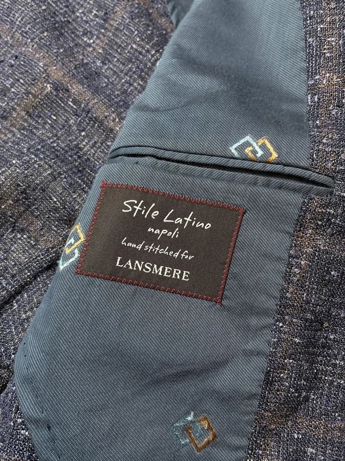 스틸레 라티노 란스미어 린넨 체크 핸드메이드 블레이저 PN8281 상품이미지7