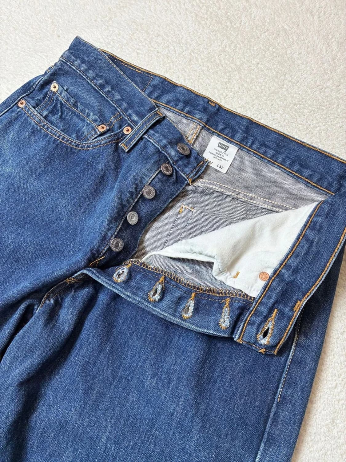 리바이스 00's 501 스트레이트 데님 팬츠 PN6697 상품이미지6