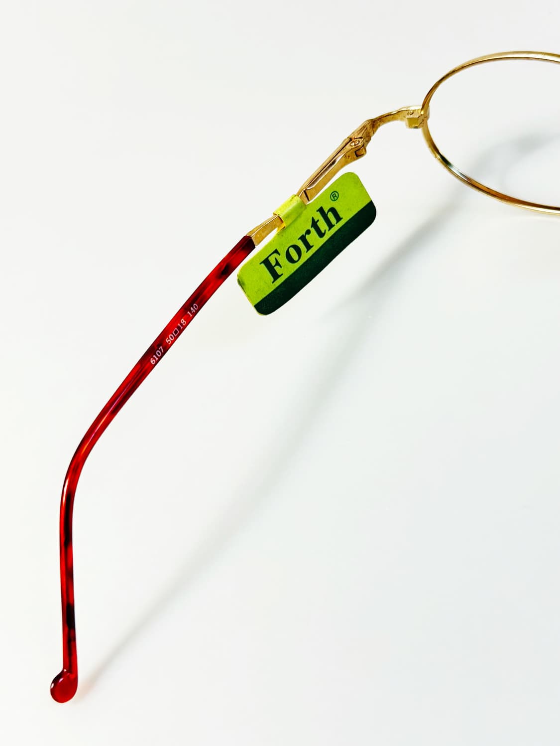 90s FORTH 골드 슬림 오벌 메탈 프레임 빈티지 안경 상품이미지7