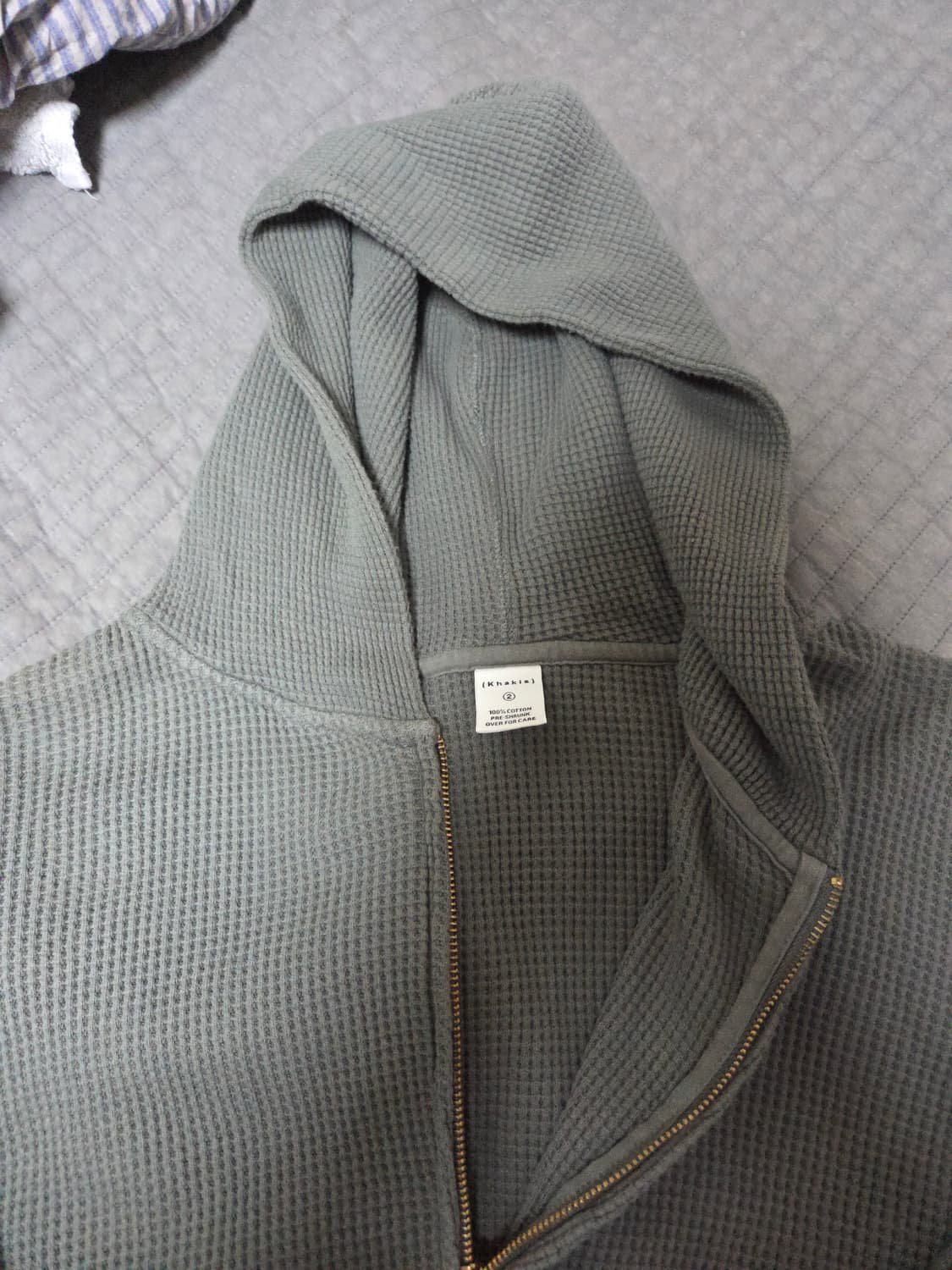카키스 와플 후드 올리브 상품이미지3