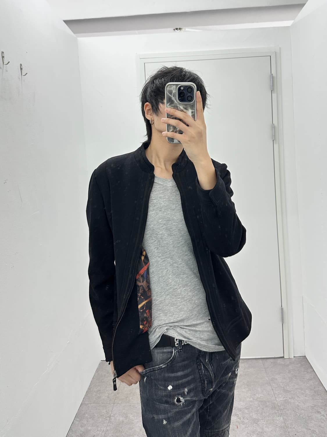 Crocodile wool jacket 상품이미지2