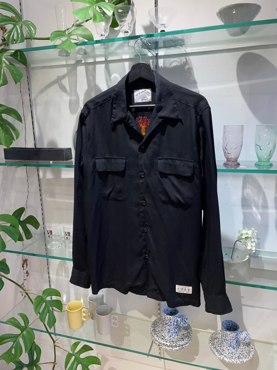 와코마리아 X 넥 페이스 camp collar shirt 상품이미지4