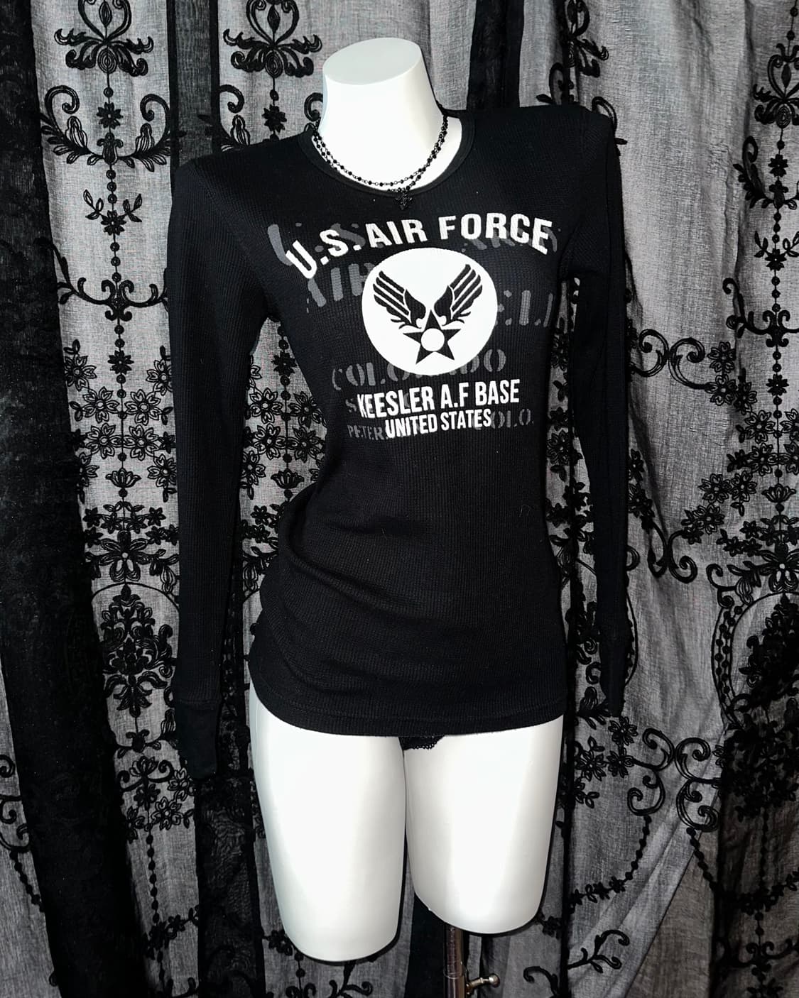 Rock chic black long-sleeve 상품이미지1