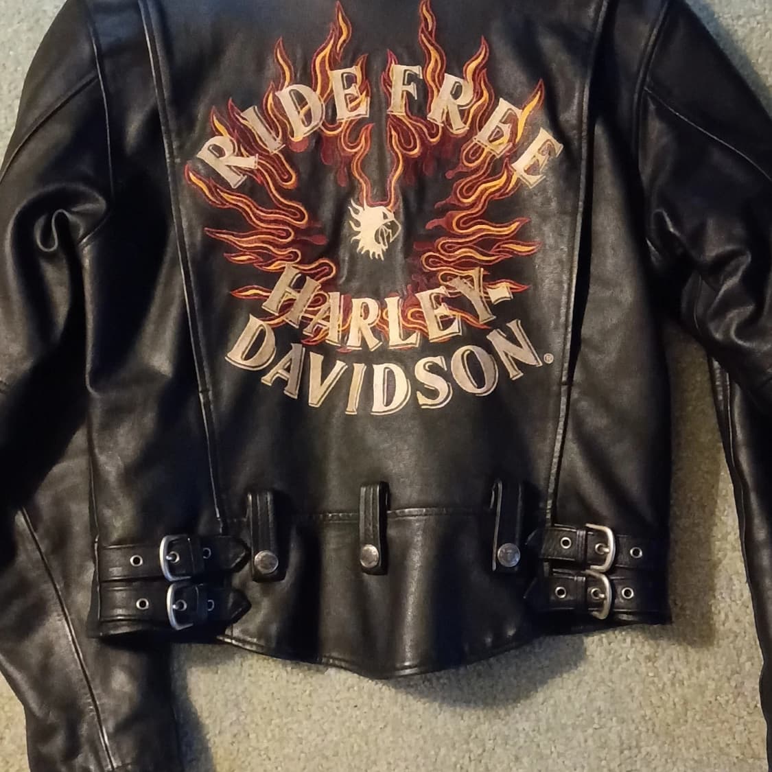 할리데이비슨 플레임 라이드 프리 레더 자켓 상품이미지2