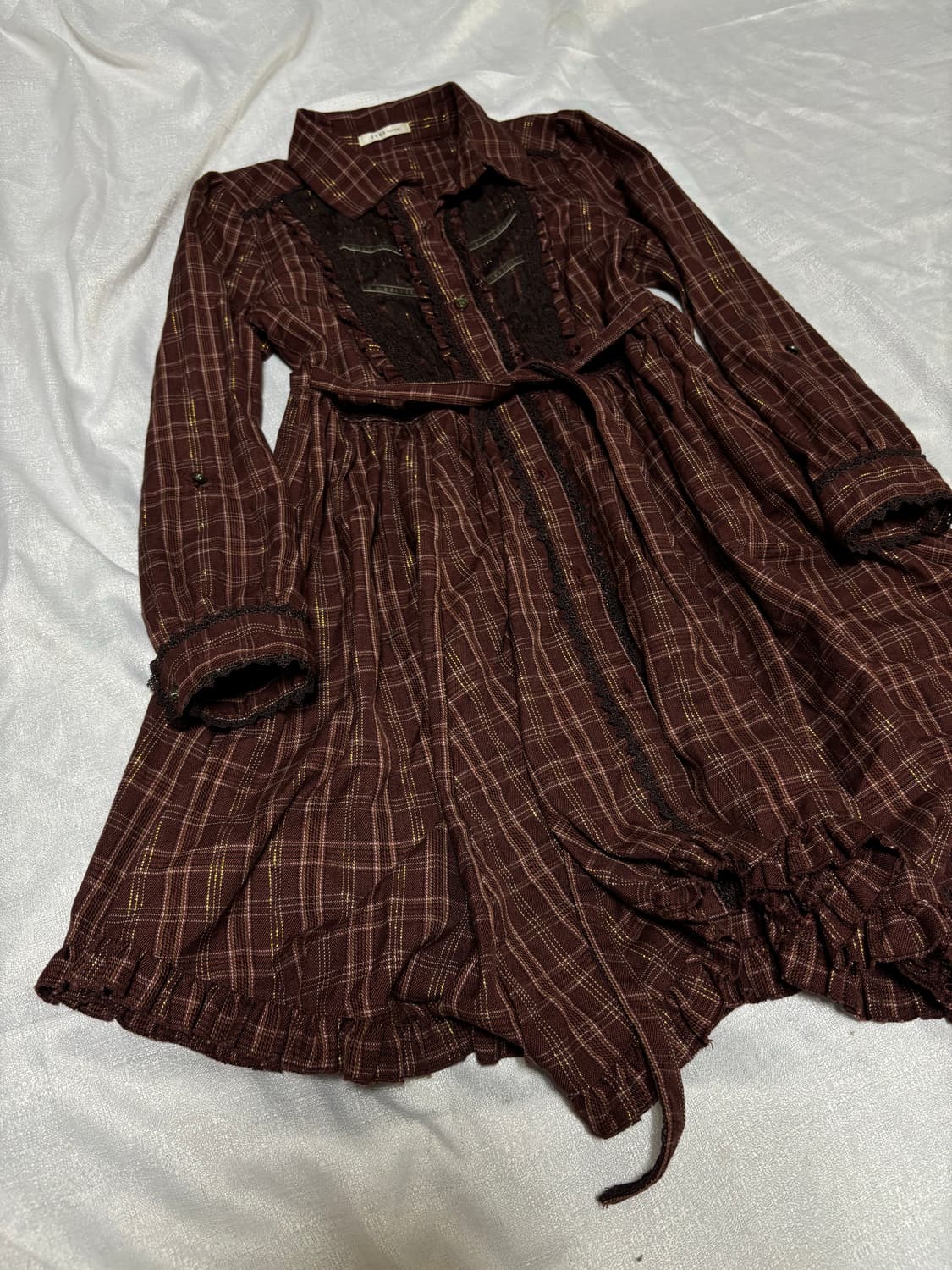 “Axes Femme” Check Dress 상품이미지2