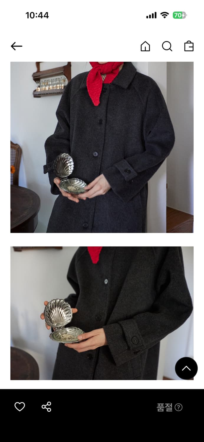 무드에디션 싱글 울코트 차콜 상품이미지5