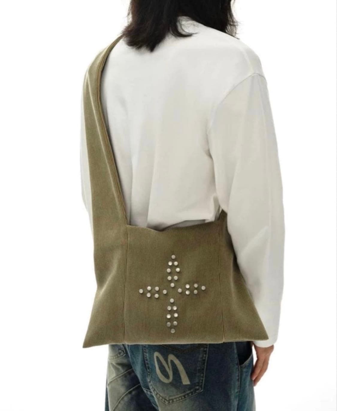 oinimi corduroy studs shoulder bag 상품이미지2