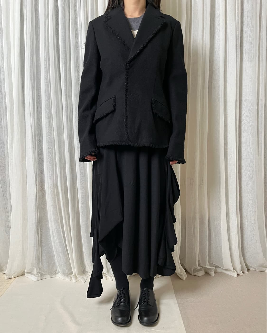 꼼데가르송 컷오프 자켓 comme des garcons 러프 상품이미지2