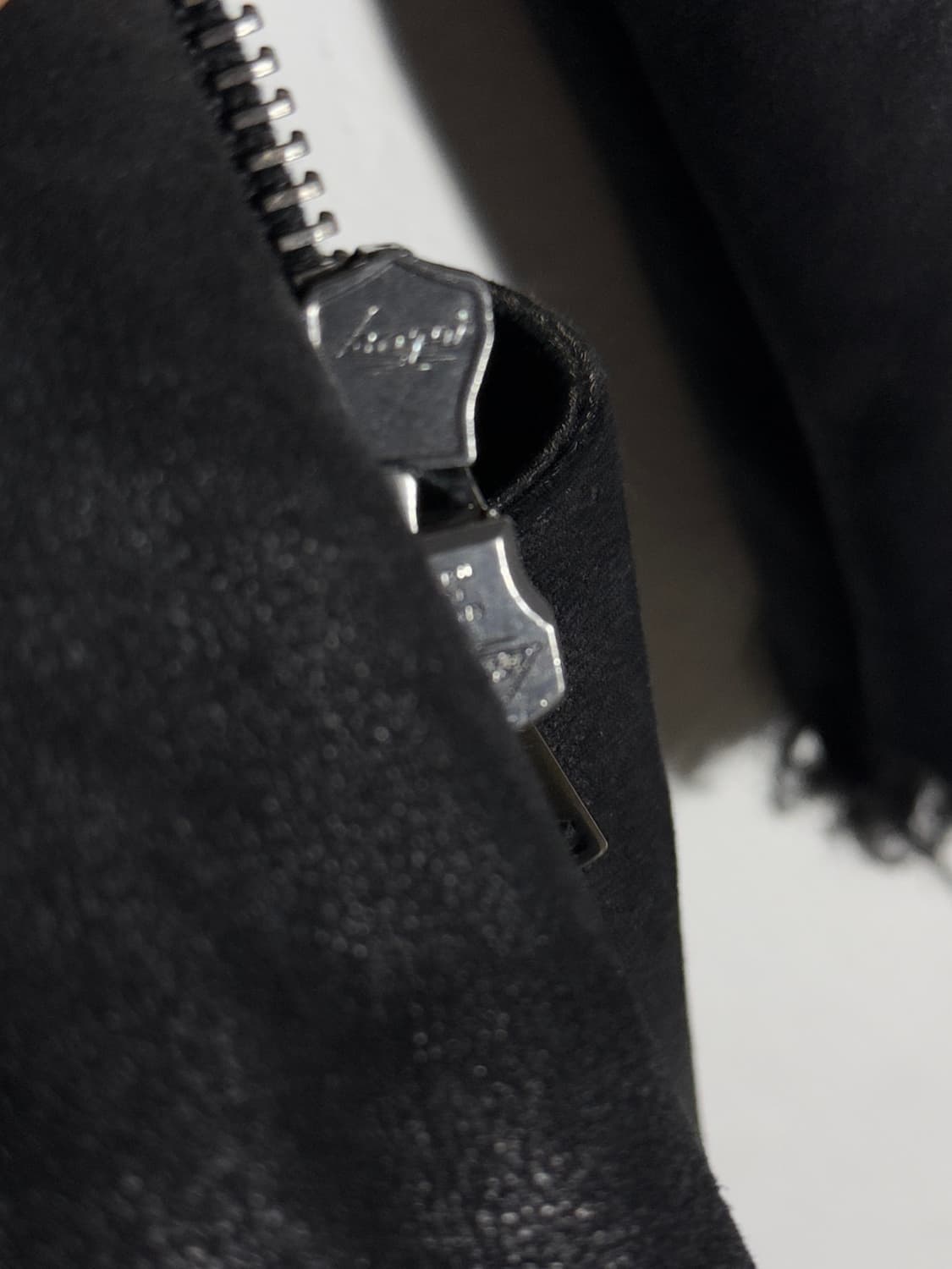 조르지오브라토 사선지퍼 하이넥 드레이프 무스탕 상품이미지7