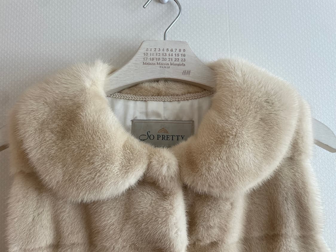 So Pretty (근화모피) 밍크 베스트 아이보리 상품이미지2