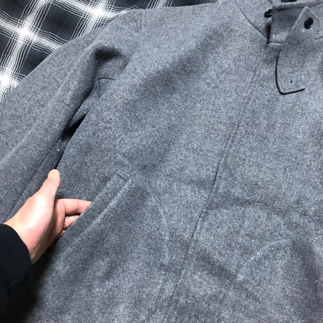 재팬 프릭스 스토어 by 프리덤 라이트 그레이 덱 오버핏 코트 상품이미지2