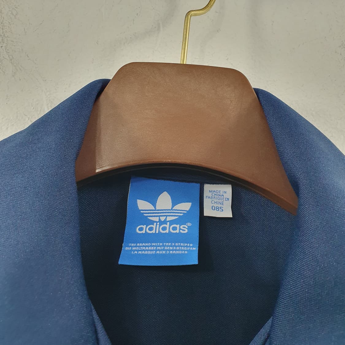 85 아디다스 여성 기본 네이비 파이어로고 져지 집업 트랙탑 상품이미지4