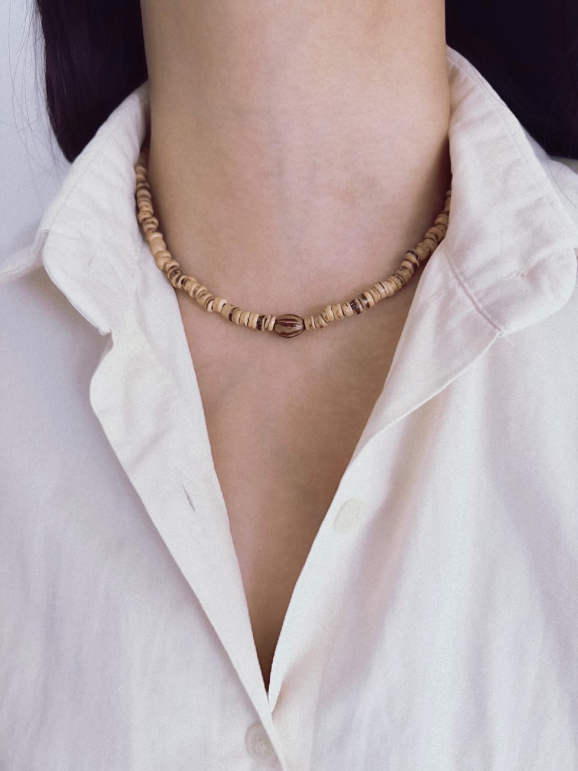 Autumn wood necklace - 1 상품이미지1