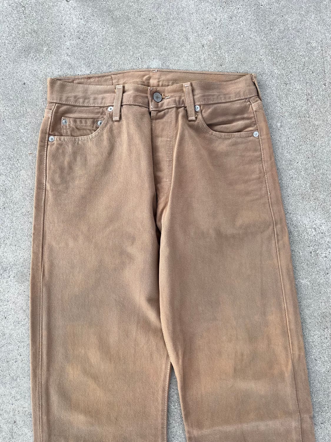 빈티지 리바이스 501 데님 팬츠 브라운 상품이미지4