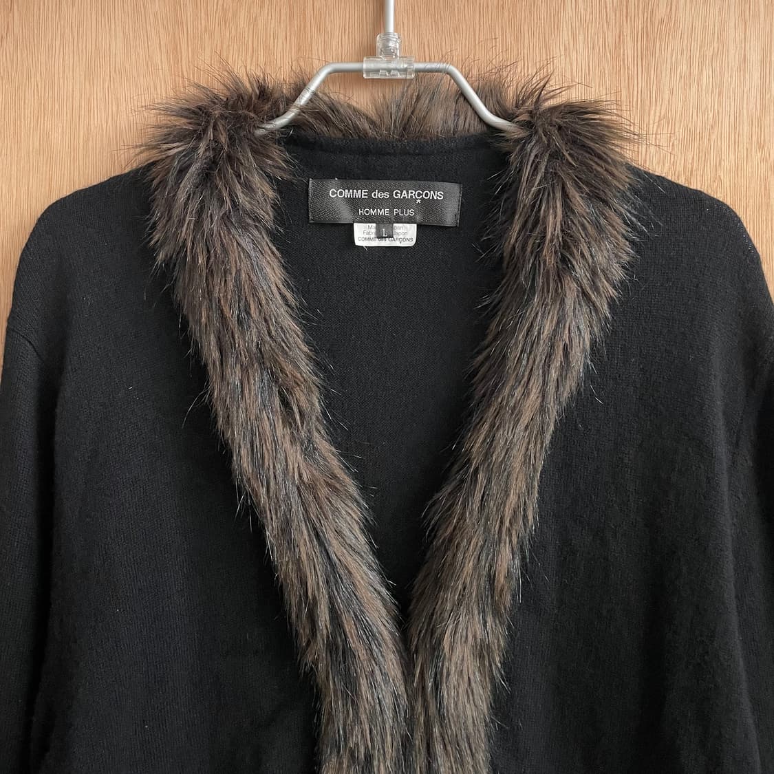 꼼데가르송 옴므플러스 퍼 집업 가디건 상품이미지3