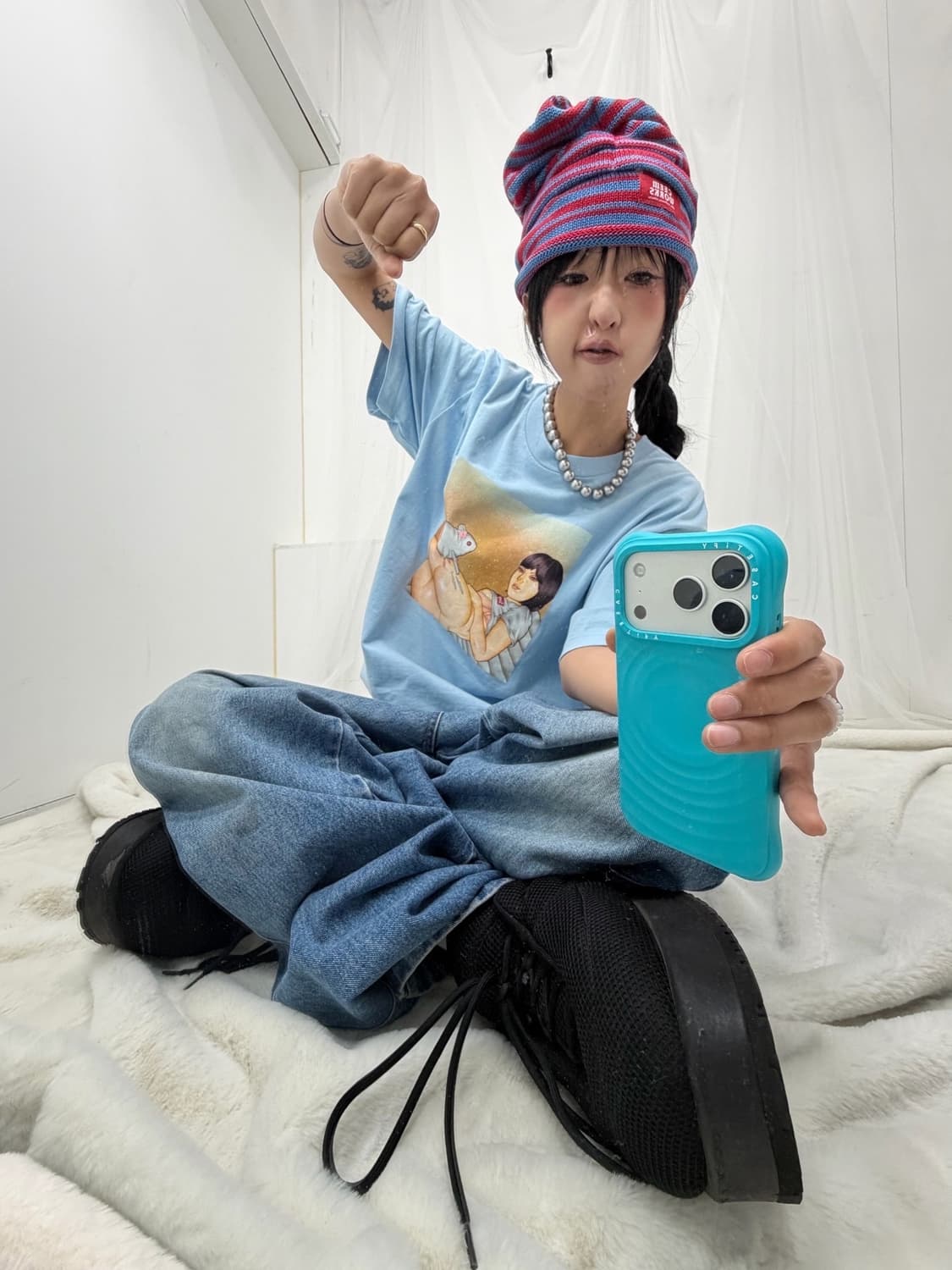 < Supreme Mouse T-Shirt Powder Blue - 25 상품이미지2
