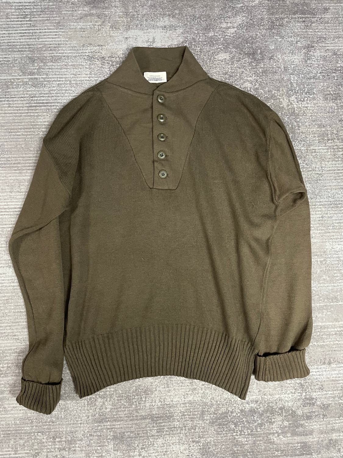 U.S ARMY 5버튼 하이넥 니트 상품이미지1