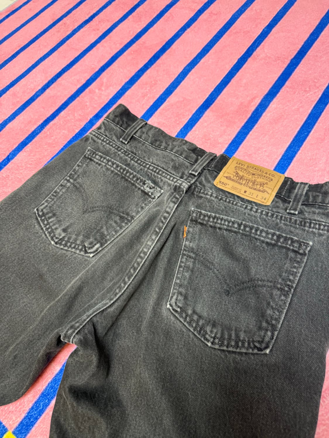 리바이스 550 오렌지탭 블랙데님 부츠컷 30 size 상품이미지6