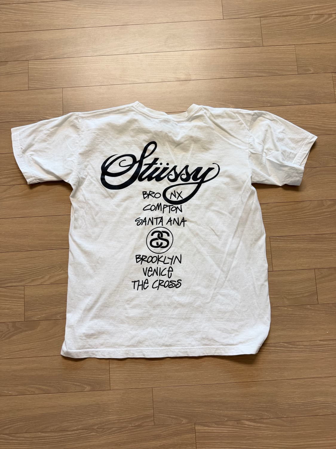 00s 스투시 화이트 티셔츠 usa made 상품이미지6