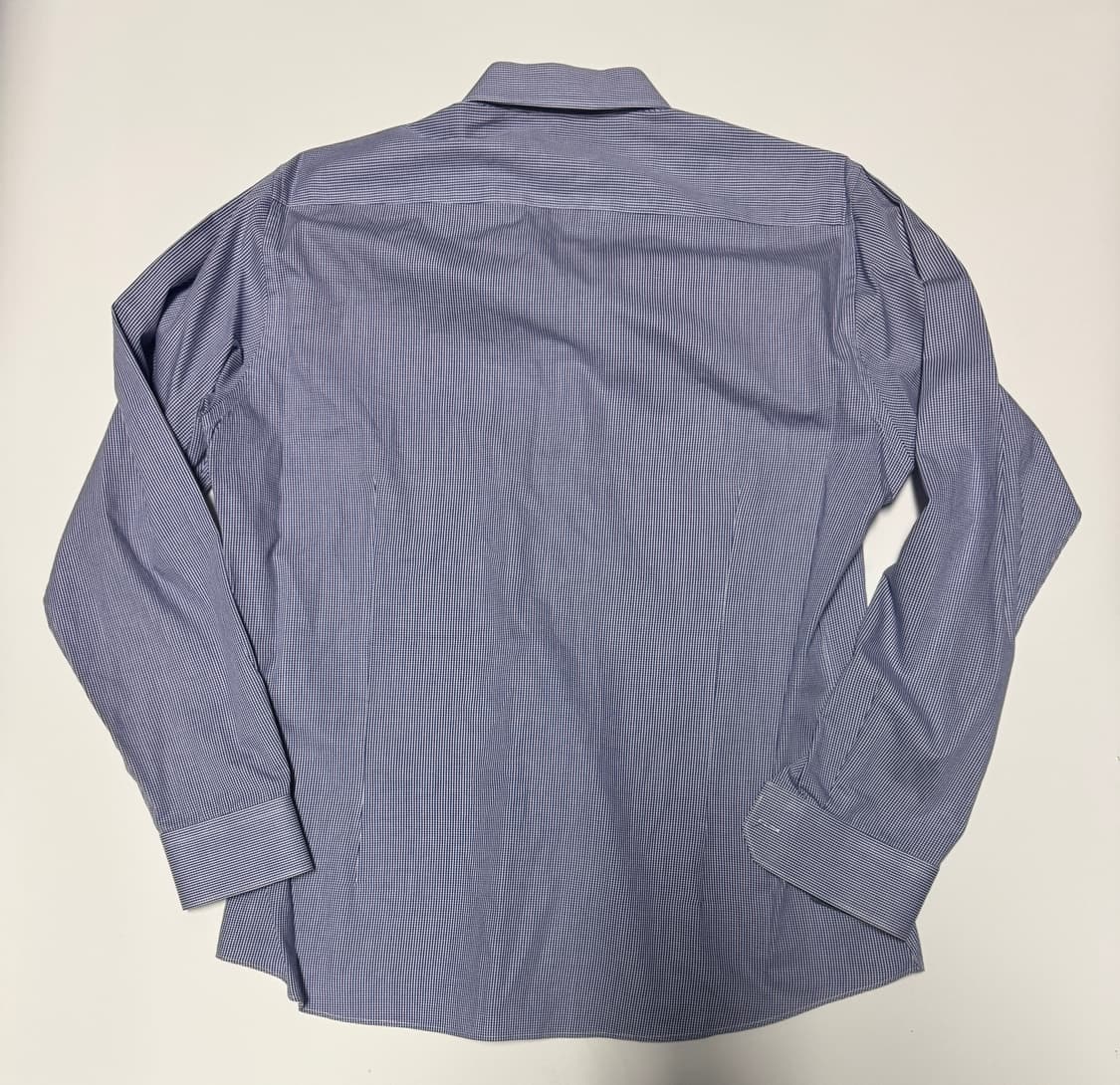 루이까또즈 클래식  슬림핏 긴팔 정장 체크 셔츠 L ~ XL 상품이미지2