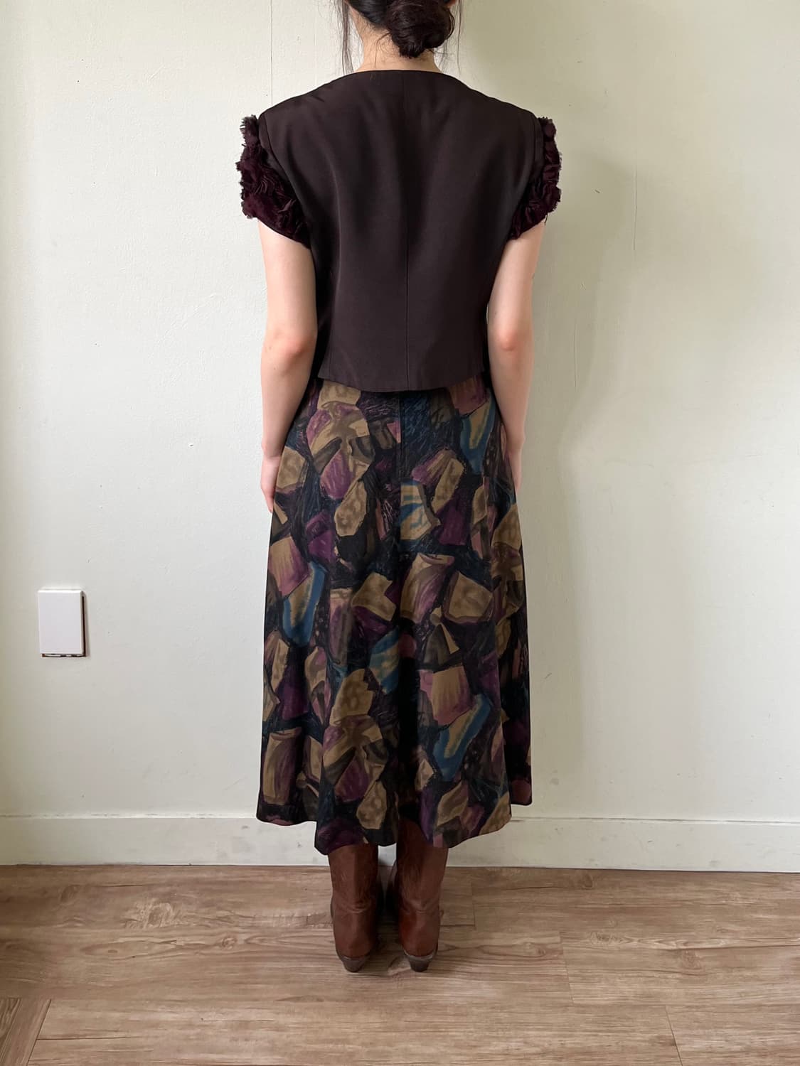 amlan 아트 롱 스커트 상품이미지10