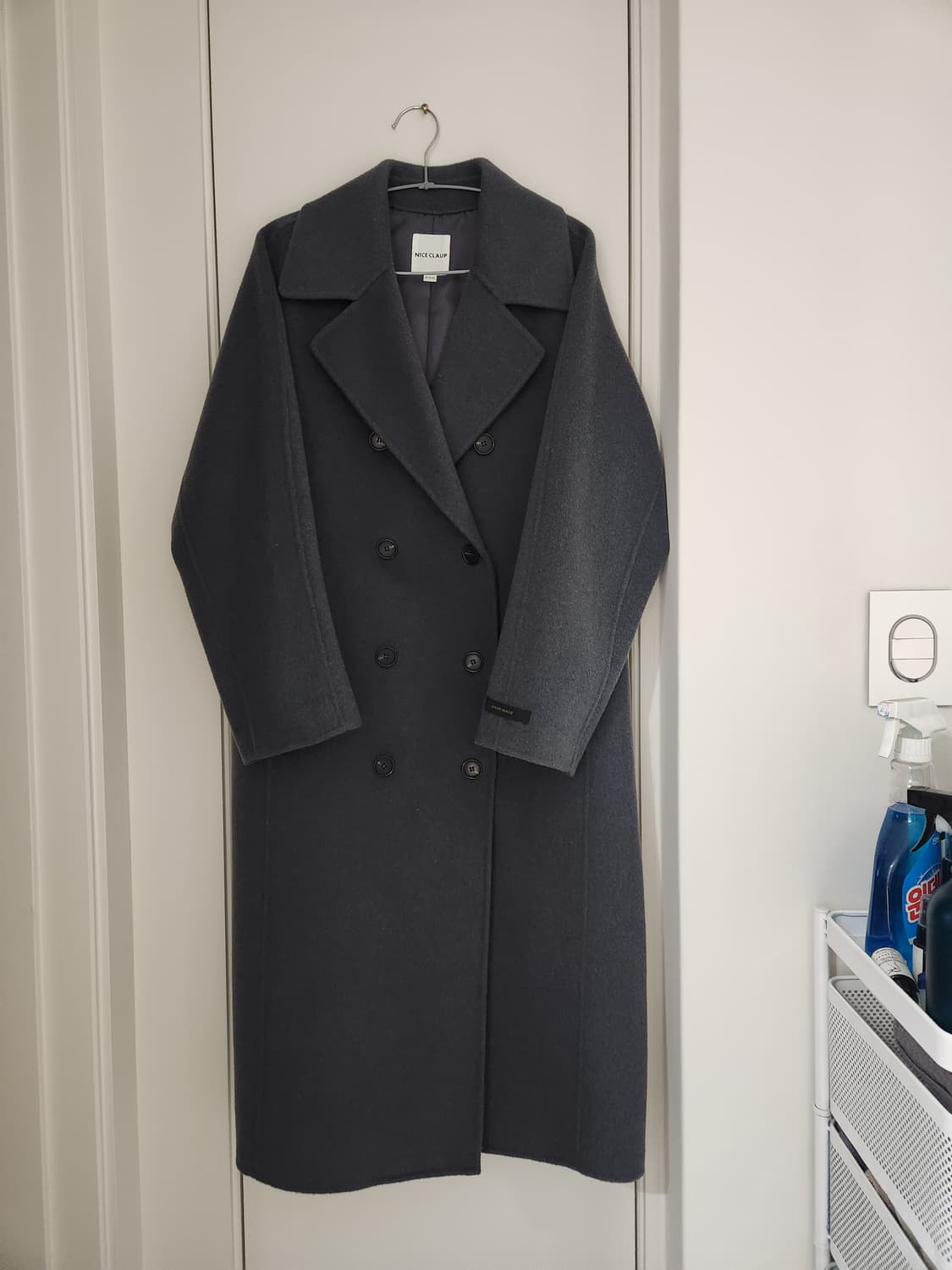 무배))나이스클랍 핸드메이드 울캐시코트 상품이미지6