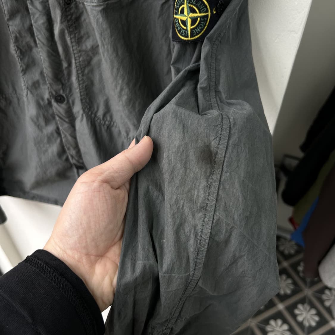 16581 - 스톤아일랜드 가먼트다잉 후드 자켓 상품이미지4