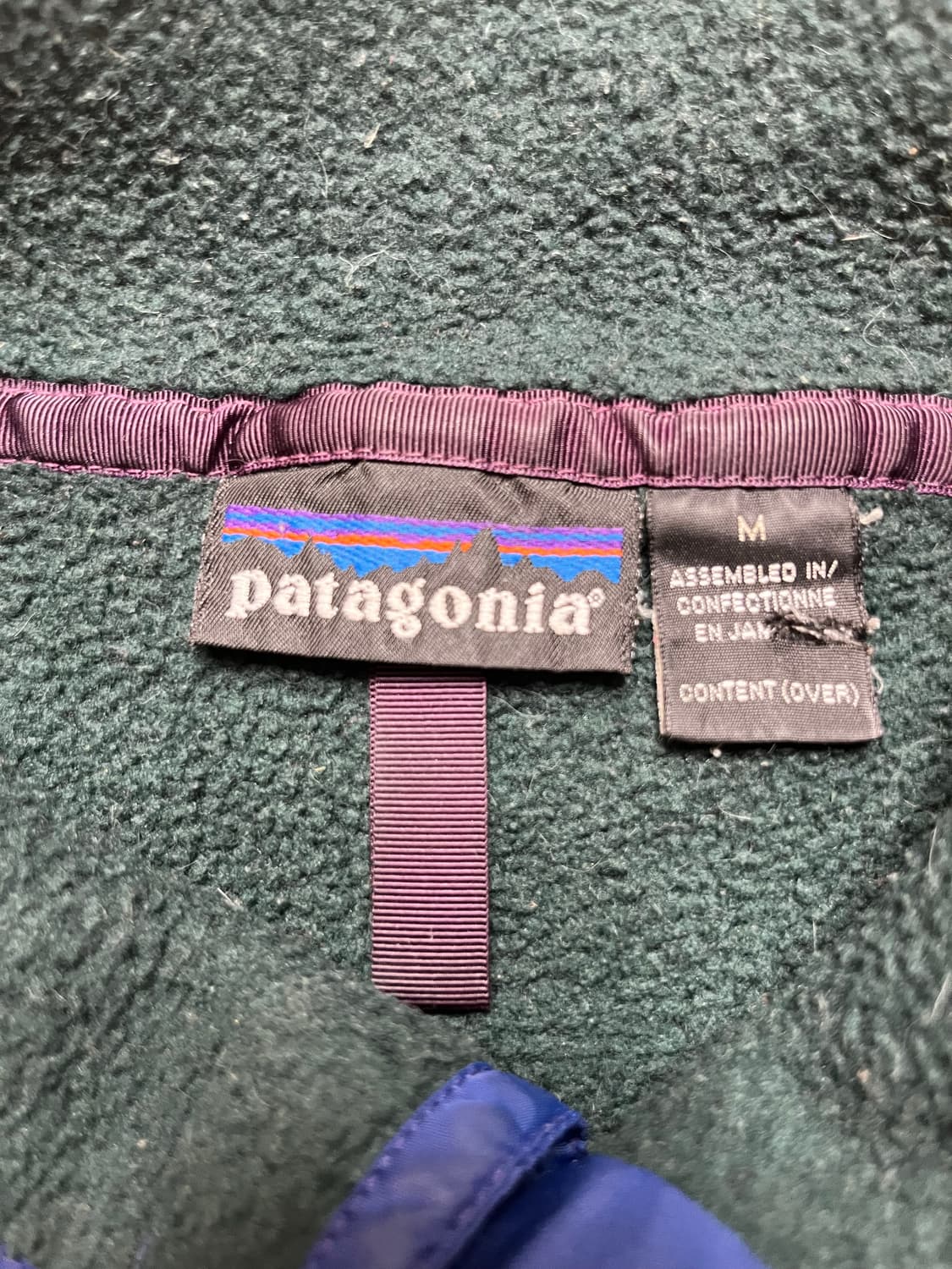 파타고니아 신칠라 90s 헤비 블랙 블루 M 상품이미지4