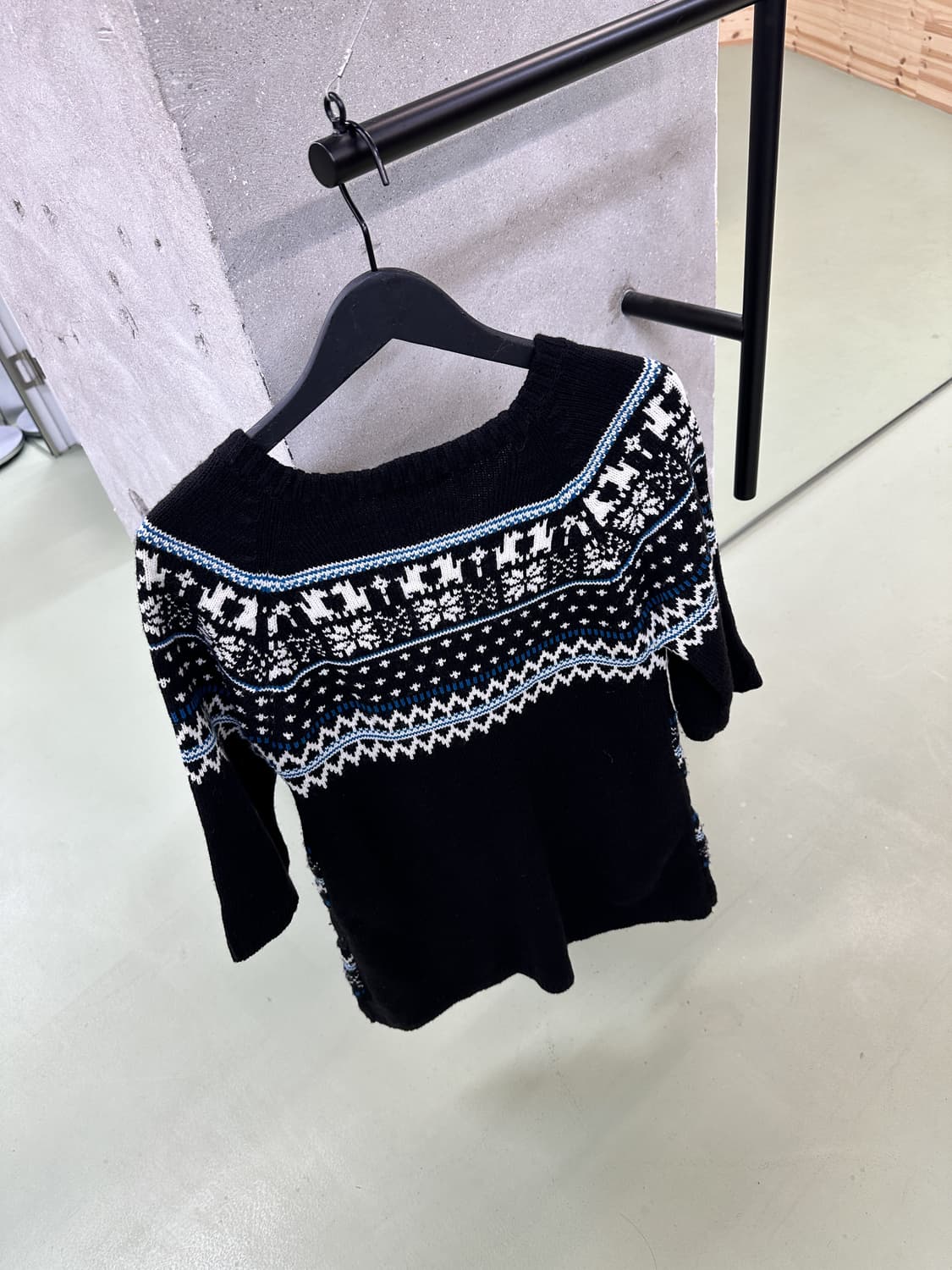 winter duffle ethnic long knit 상품이미지4