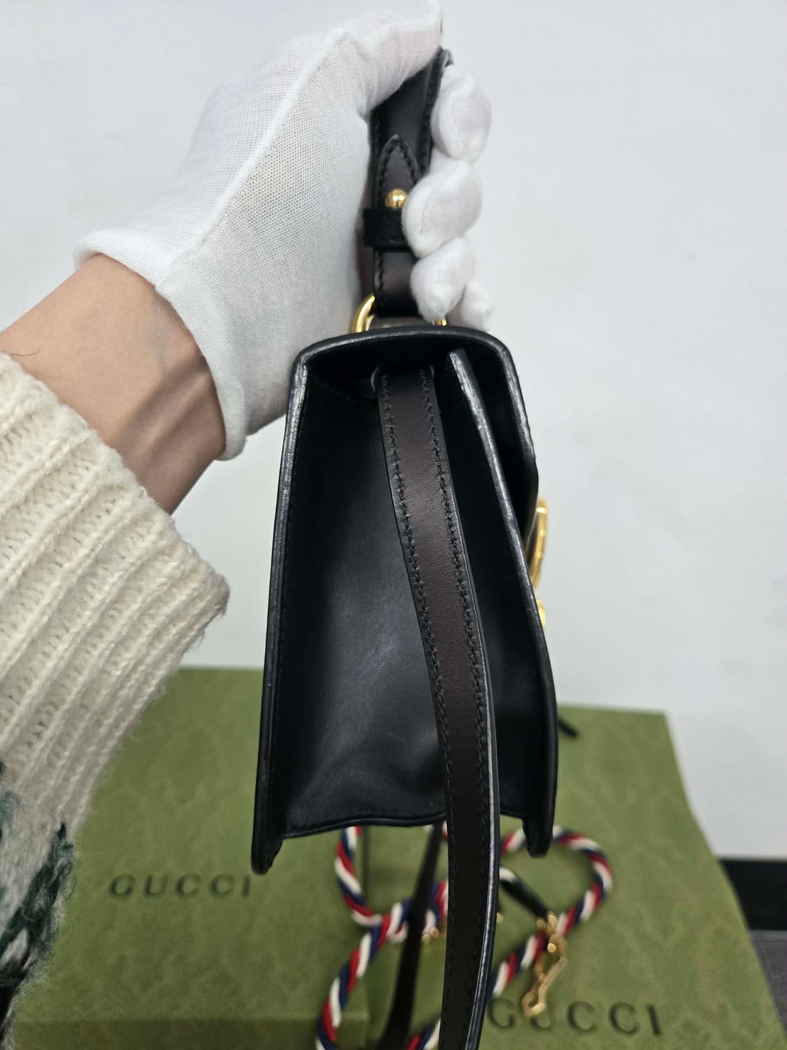 [보증서 정품] 구찌 실비백 블랙 상품이미지5