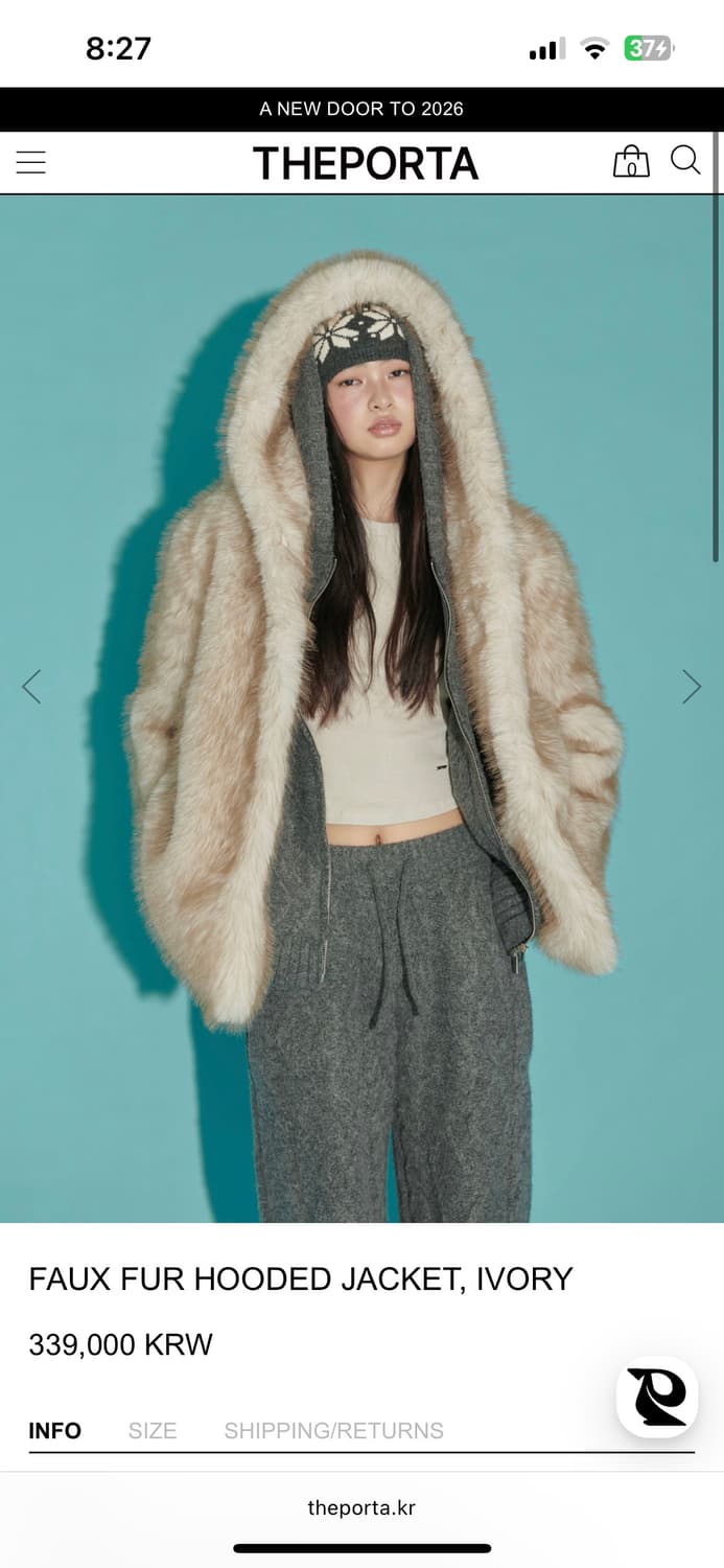 THEPORTA 폭스 퍼 후디드 퍼자켓 상품이미지1