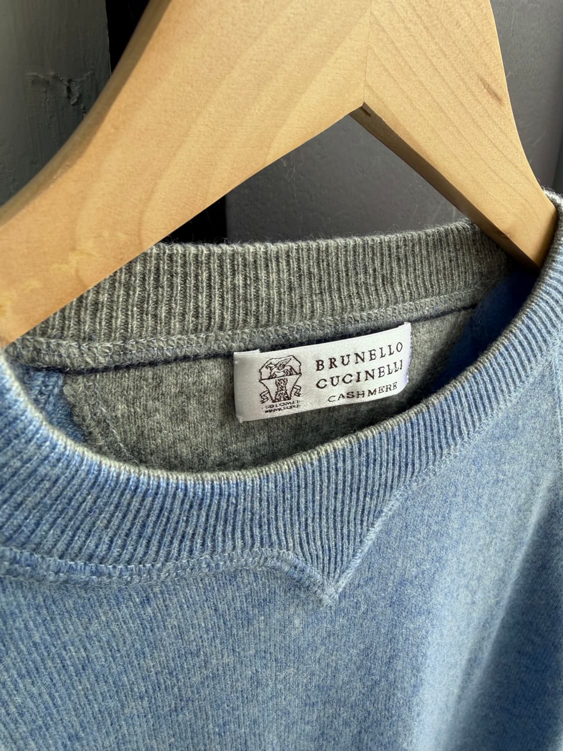 52/ 브루넬로쿠치넬리 캐시미어100 라운드 니트 상품이미지6