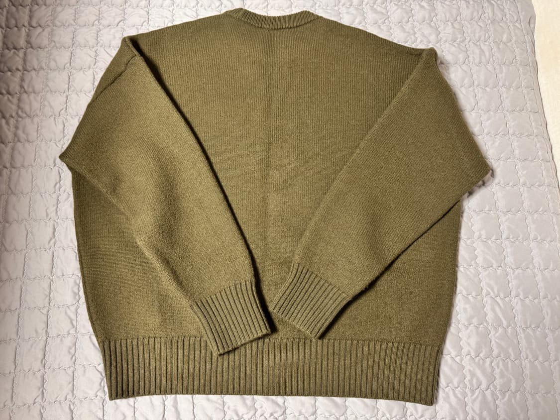 아미 인타르시아 니트 올리브 카키 M 상품이미지2