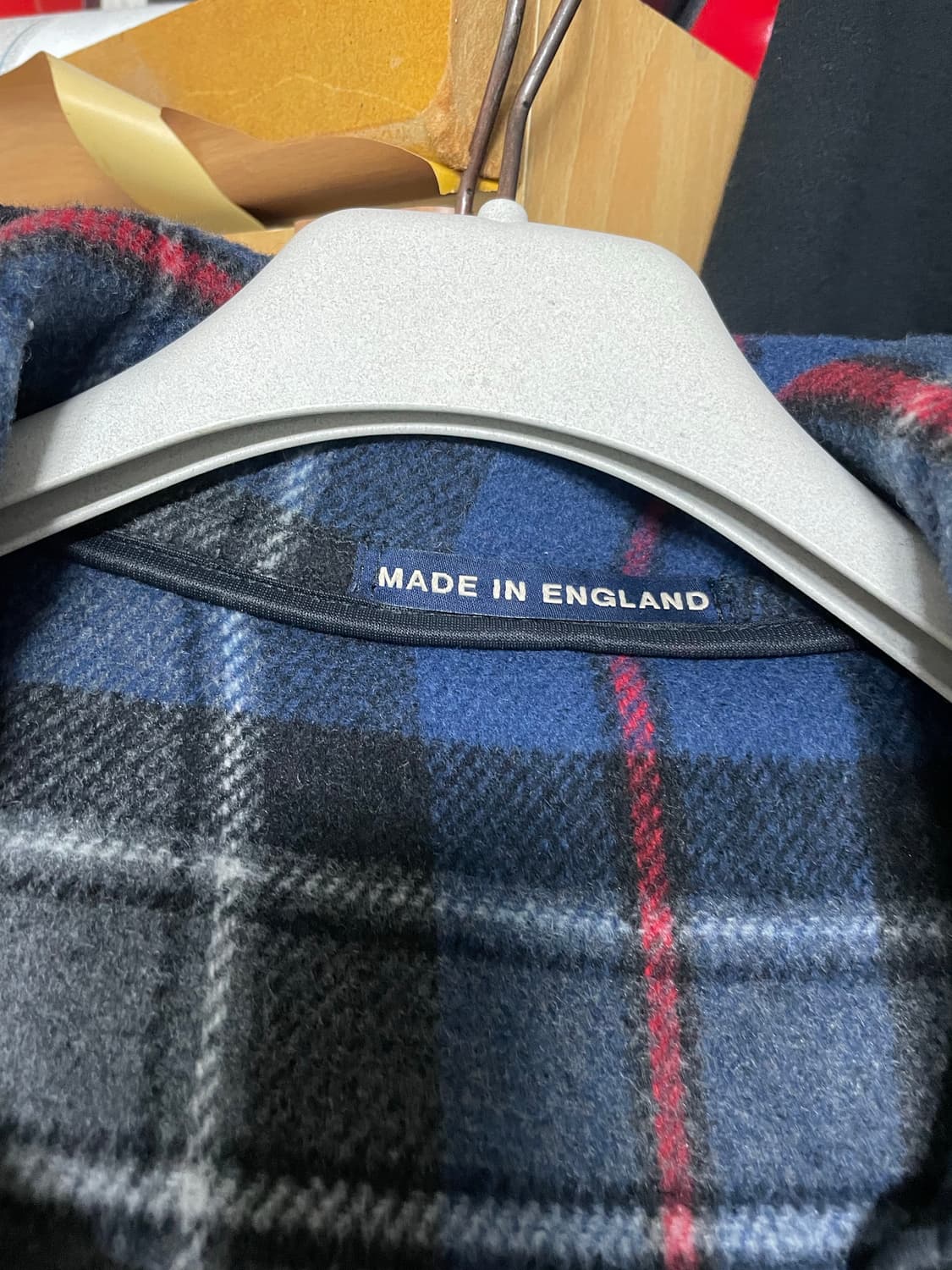 (46 XL) 런던트레디션 숏 더플코트 차콜 상품이미지3