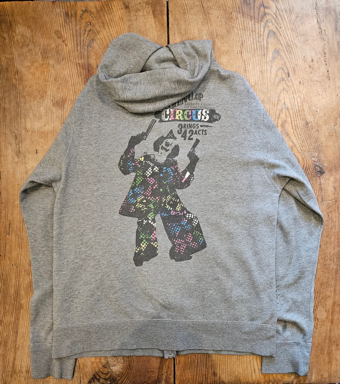 삐에로 프린팅 후드짚업 상품이미지1