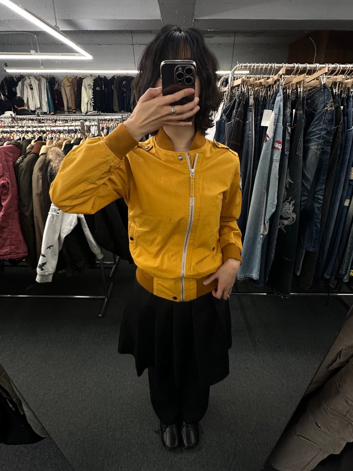 XS) 쇼트 패치 항공 자켓 블루종 자켓 상품이미지1