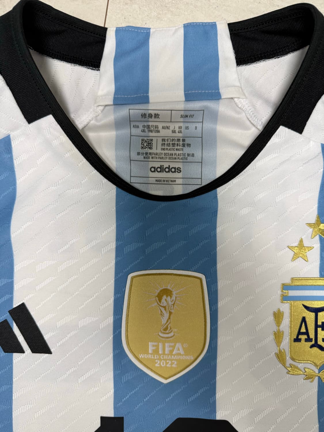 아디다스 아르헨티나 2022 월드컵 3성 어센틱 유니폼 상품이미지3