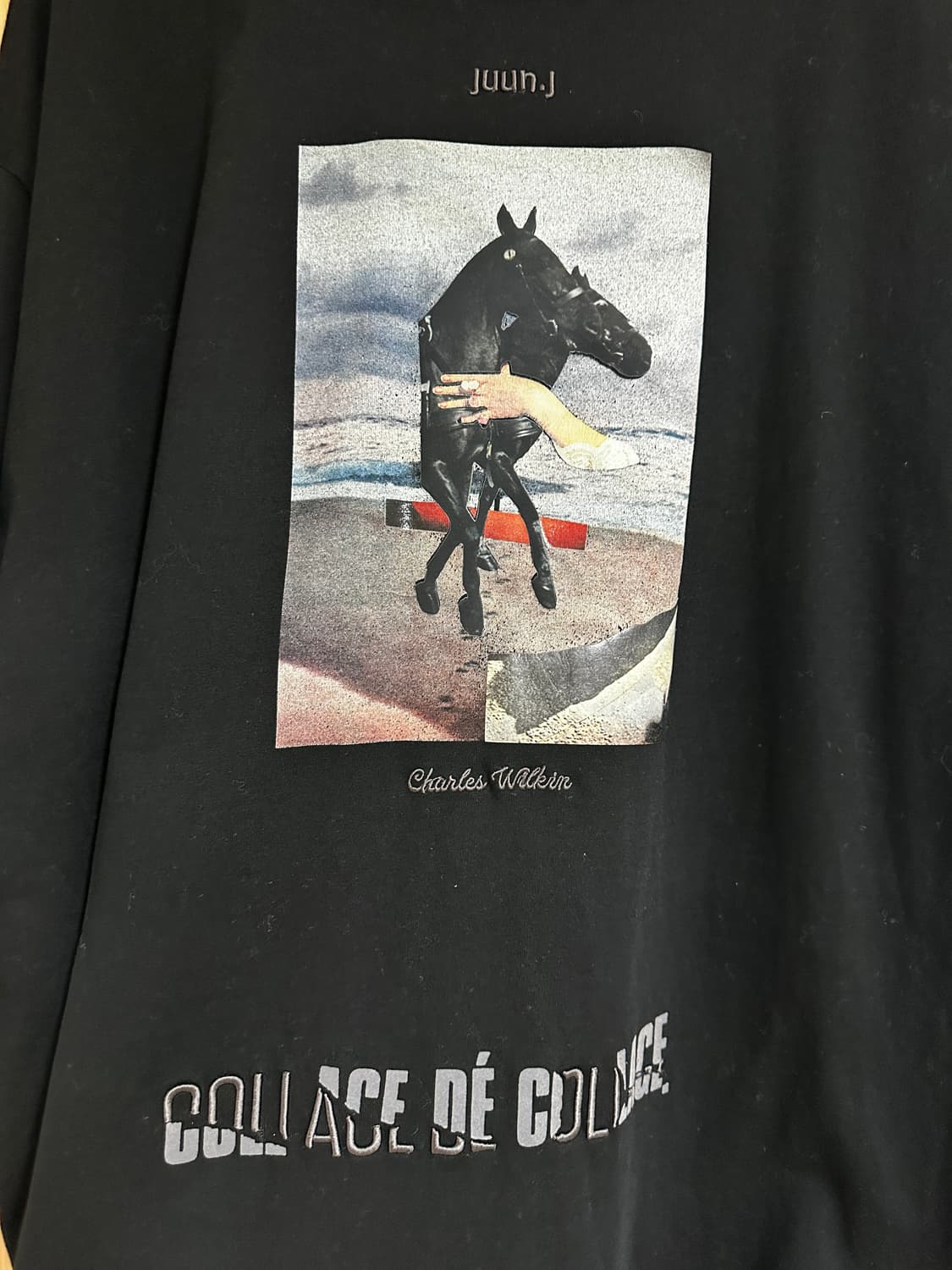 (L)24FW 준지 오버핏 반팔티(블랙) 상품이미지4