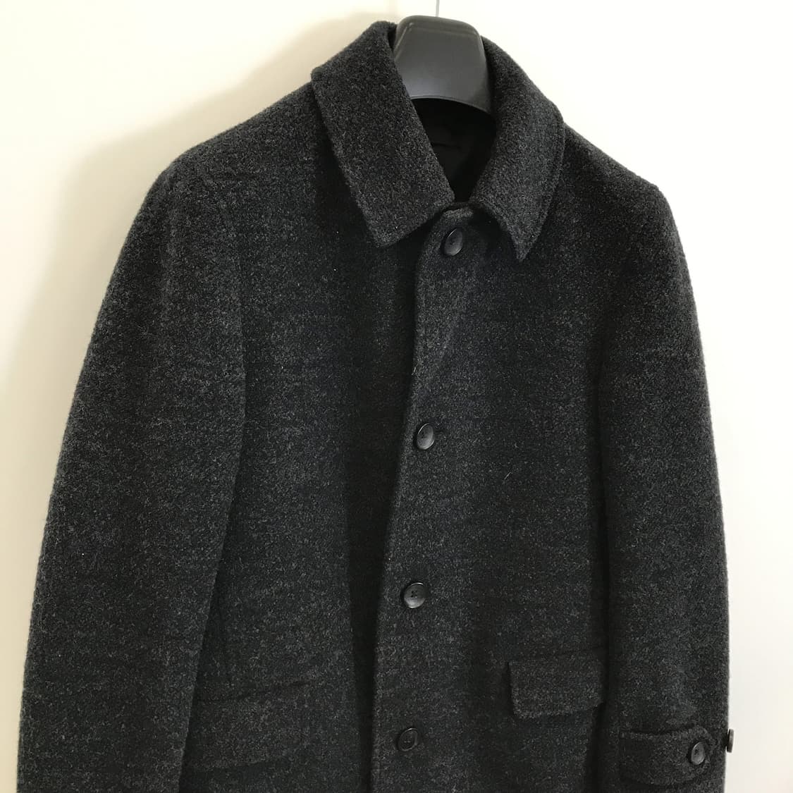유니클로 차콜 울 싱글모직코트 [M사이즈] 상품이미지2