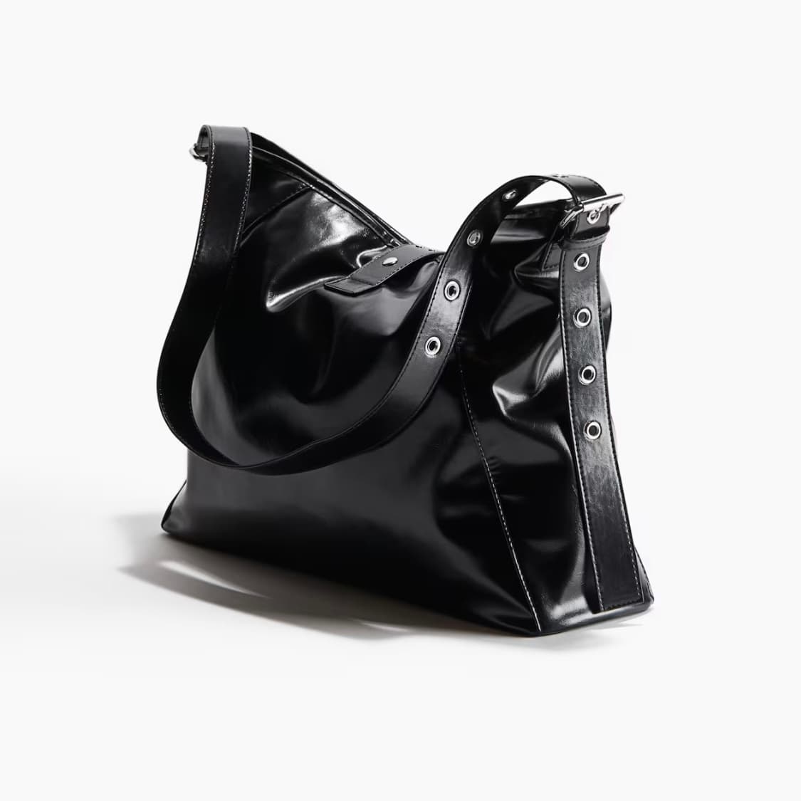H&M 코티드 크로스 바디백 블랙 상품이미지2