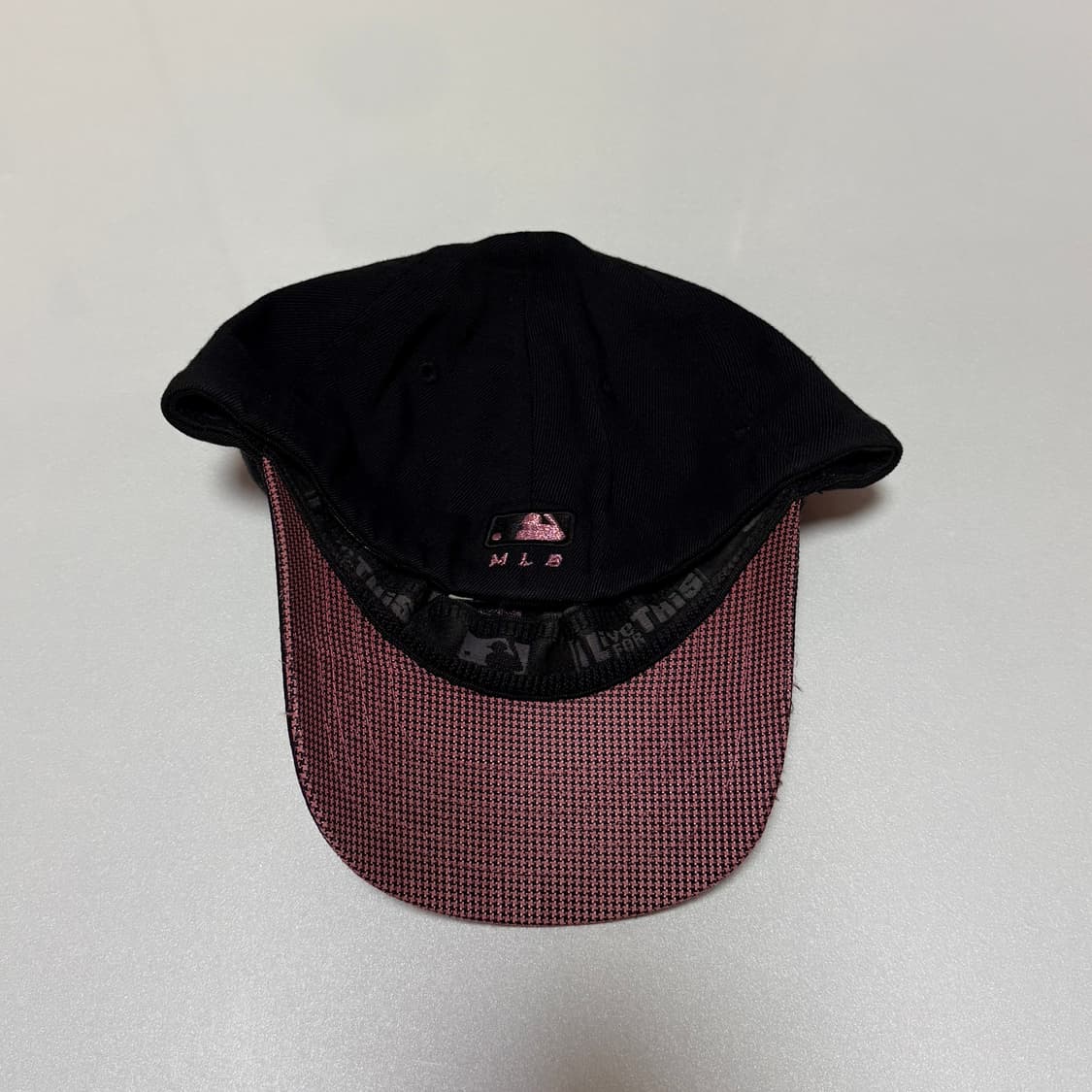 MLB 엠엘비 Sox 볼 캡 모자 블랙 핑크 상품이미지3