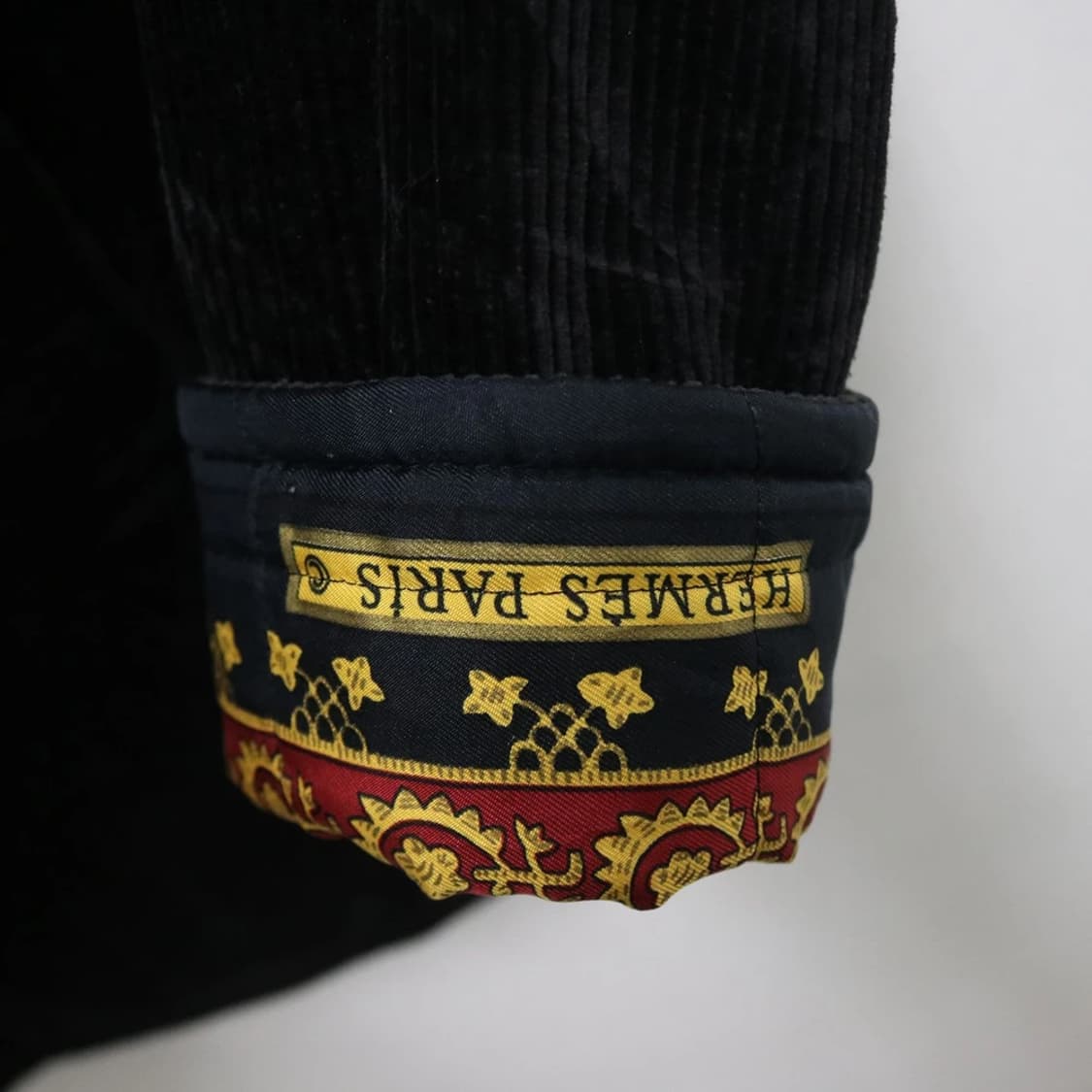 80-90'S 에르메스 오리엔탈 패턴 실크 혼방 자켓 60140 상품이미지7