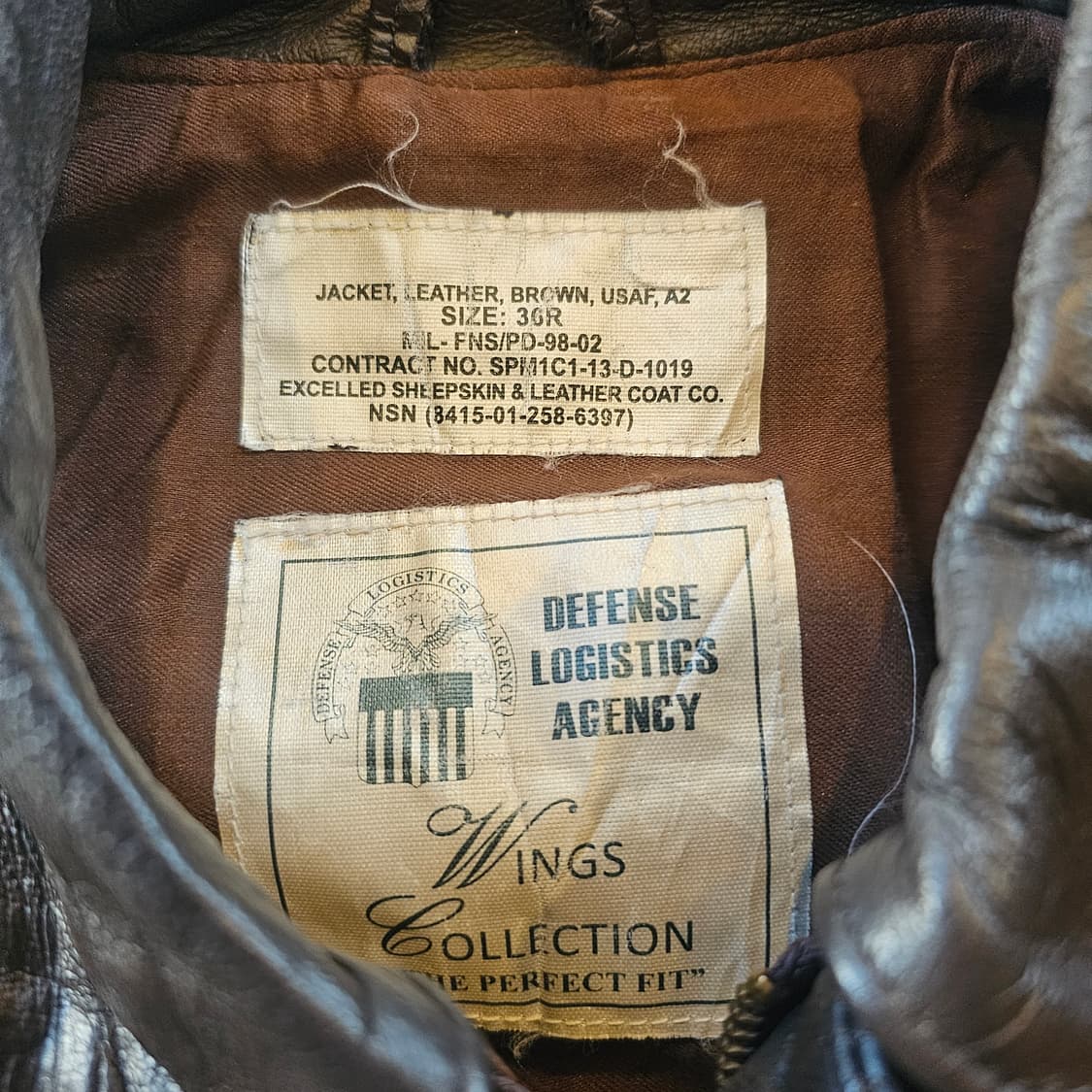 미군 a2 가죽 자켓 상품이미지2