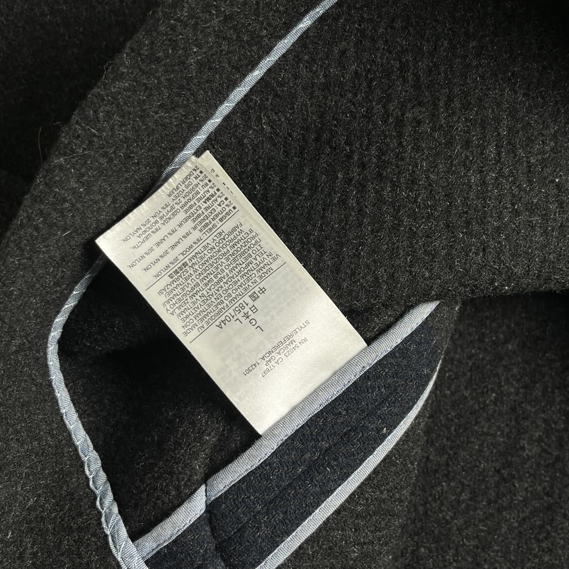 GAP 갭 후드 더플 코트 블랙 상품이미지6