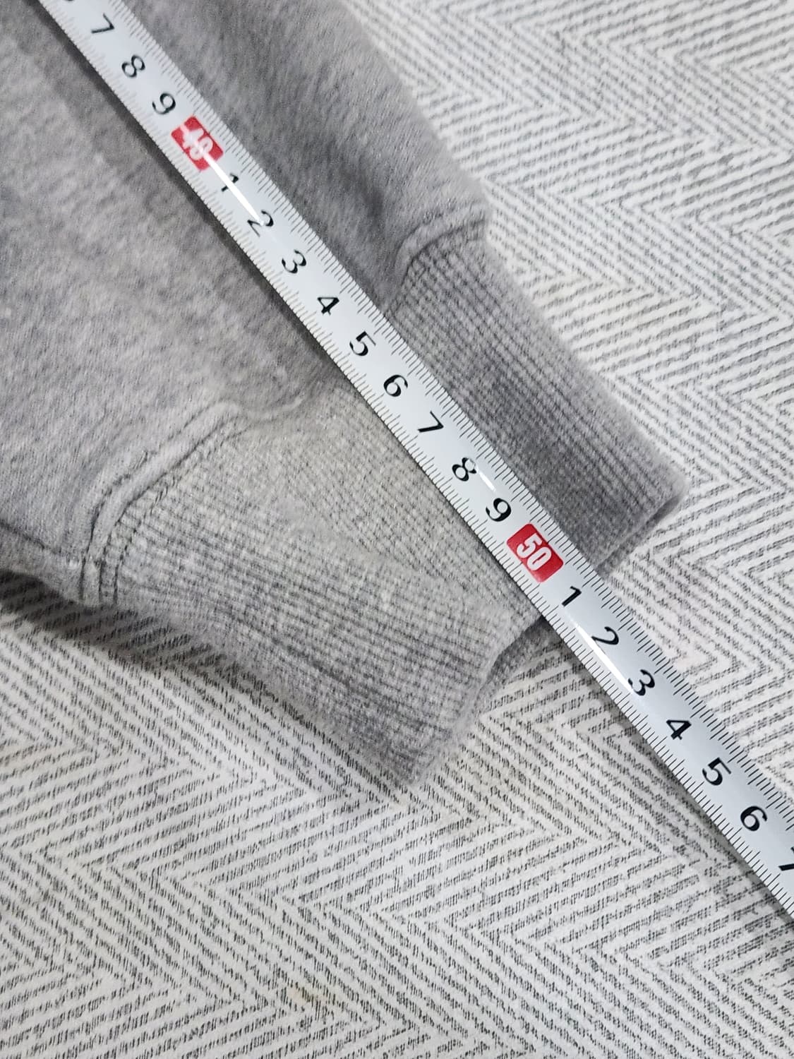 [M] 플루크 슬램로고 어센틱 회색 후드티 남녀공용 M사이즈 상품이미지10