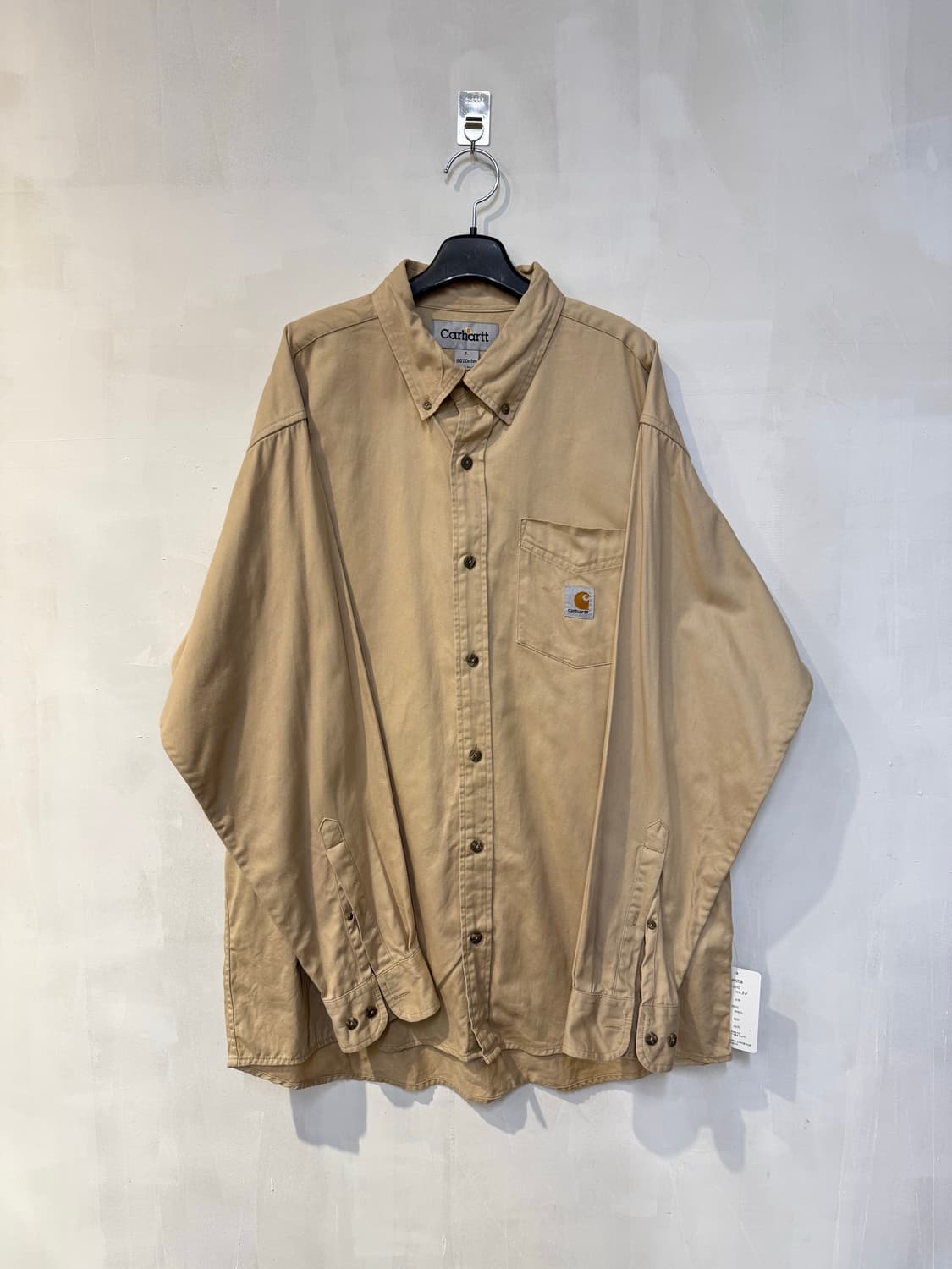 칼하트 베이지 긴팔셔츠 상품이미지1