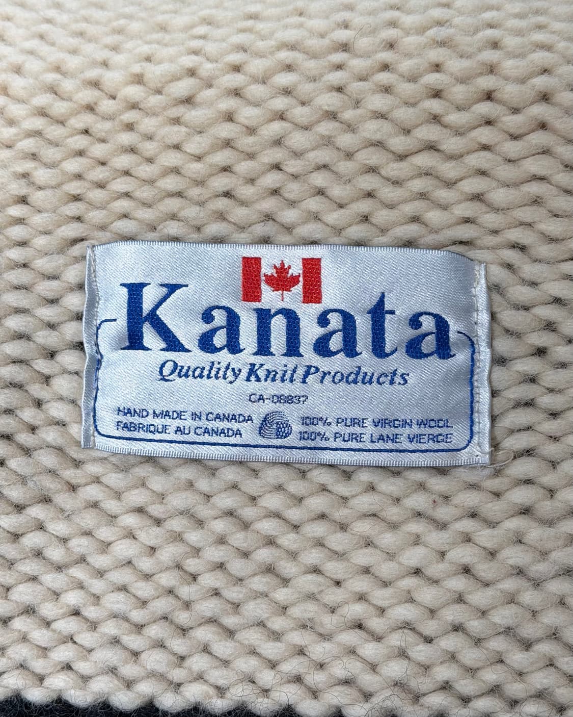 카나타 아이보리 레드 코위찬 후디 스웨터 집업 상품이미지7