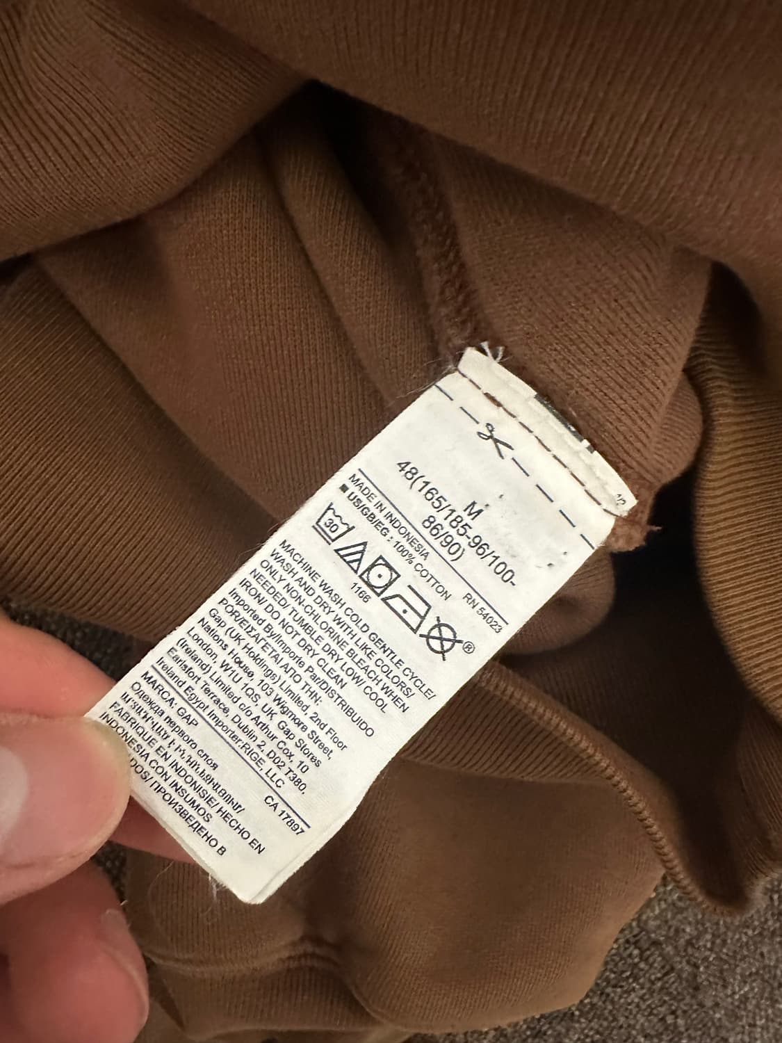 이지갭 브라운 후드 상품이미지3