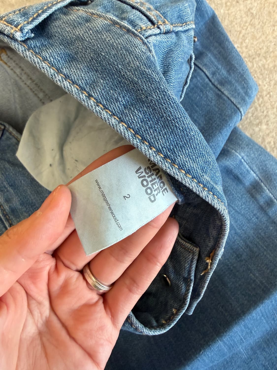 마지셔우드 부츠컷 데님 상품이미지5